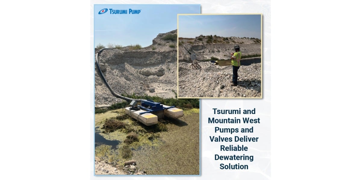Tsurumi and Mountain West Pumps and Valves Deliver Reliable Dewatering Solution_hero banner